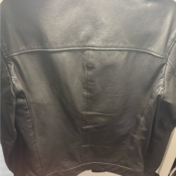 AllSaints Lark Leather Jacket (XS Small) - Picture 6 of 10